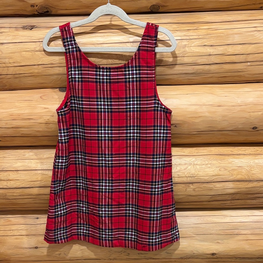 H&M Kids Red Plaid Tank Top